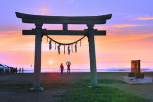 Tsurigasaki Beach in Ichinomiya