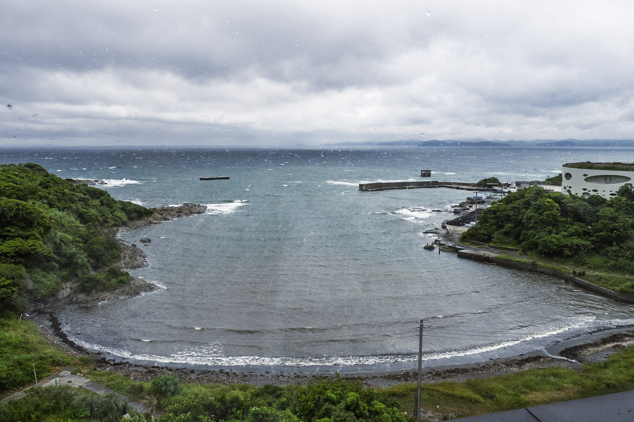 Coastal view from Hotel Sunosaki Kazenosho overlooking the sea and rocky shoreline in Tateyama, Chiba